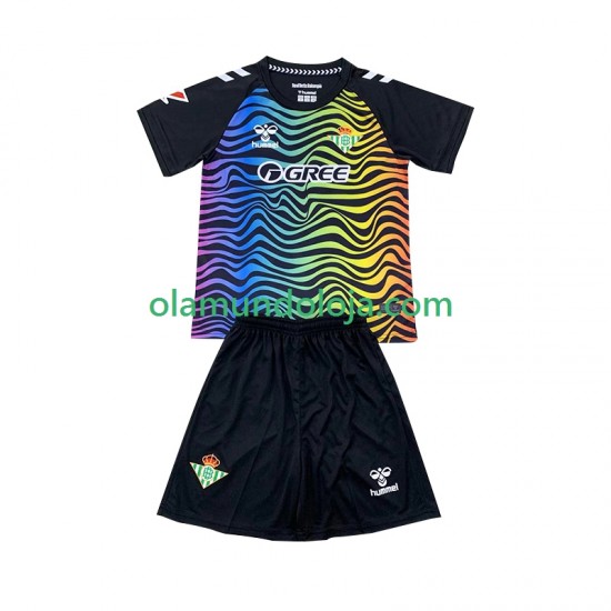 Camisola Real Betis Guarda-redes Criança Equipamento Primeiro 2024-2025 Manga Curta